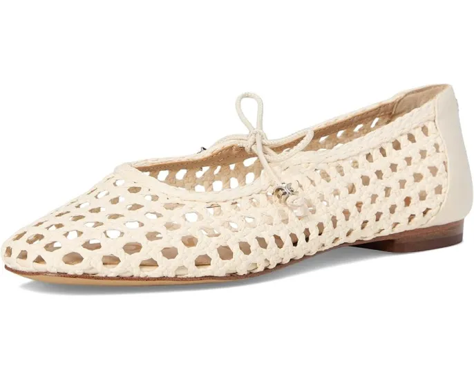Балетки Sam Edelman Marcie с плетеным верхом и квадратным носком