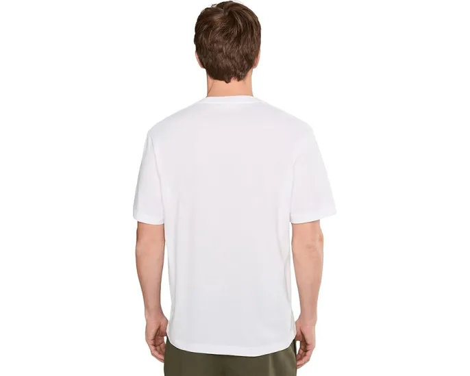 Хлопковая футболка с нагрудным карманом Lacoste