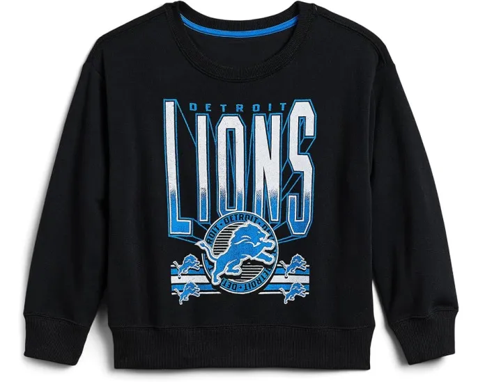 Толстовка Detroit Lions с опущенным плечом Junk Food Kids