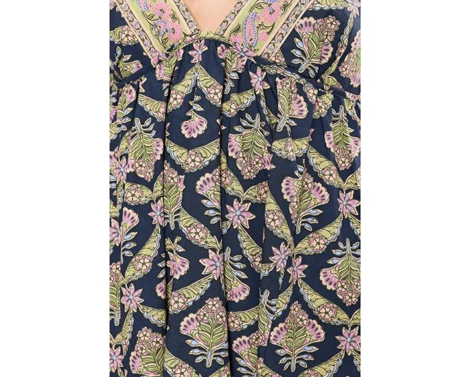 Платье Free People Sorrento Stroll Printed A-силуэта с принтом