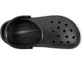 Кроксы Classic Clog с блестками и регулируемым ремешком