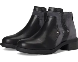 Ботильоны Spike из комбинации кожи и замши с декоративными гвоздиками David Tate