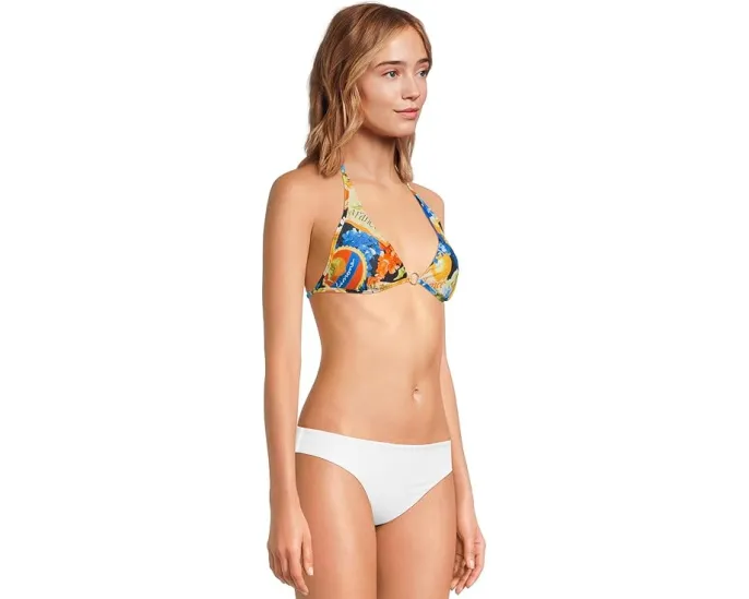Купальник Seafolly Ciao Bella Long Line Halter Bra с регулируемыми завязками