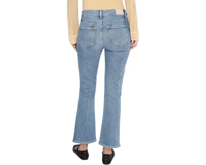 Джинсы Paige Mason Crop Bootcut с расклешённым низом и средней посадкой в цвете Divine