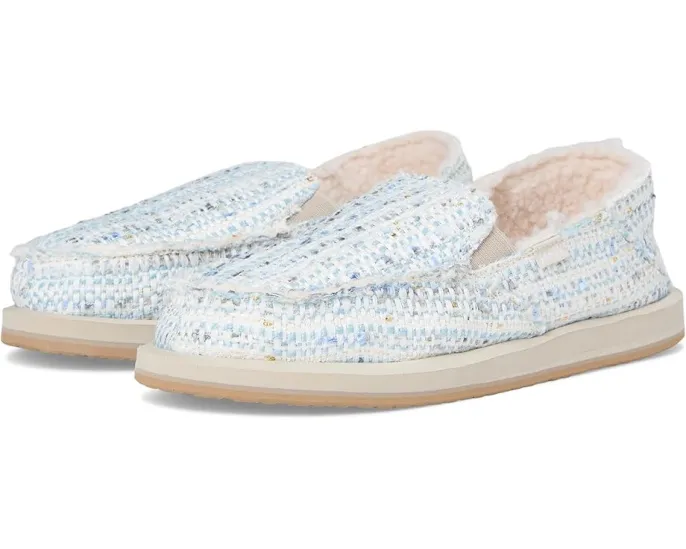 Sanuk Donna Tweed Chill с подкладкой из переработанного шера и подошвой Happy U