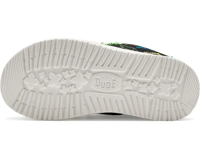 Детские кроссовки Hey Dude Kids Wally Print с гибкой подошвой