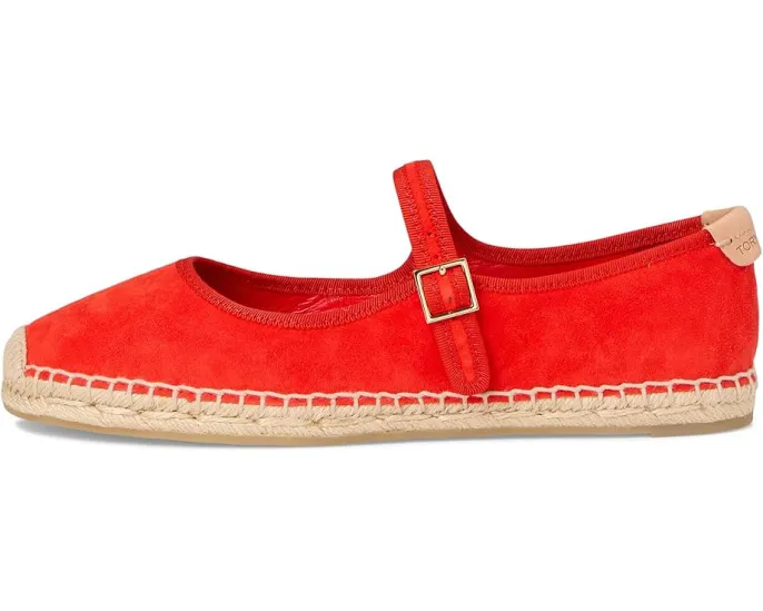 Эспадрильи Tory Burch Mary Jane с ремешком и джутовой подошвой