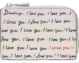 Мини-кошелек для карт с тиснением I Love You из кожи от Kate Spade New York