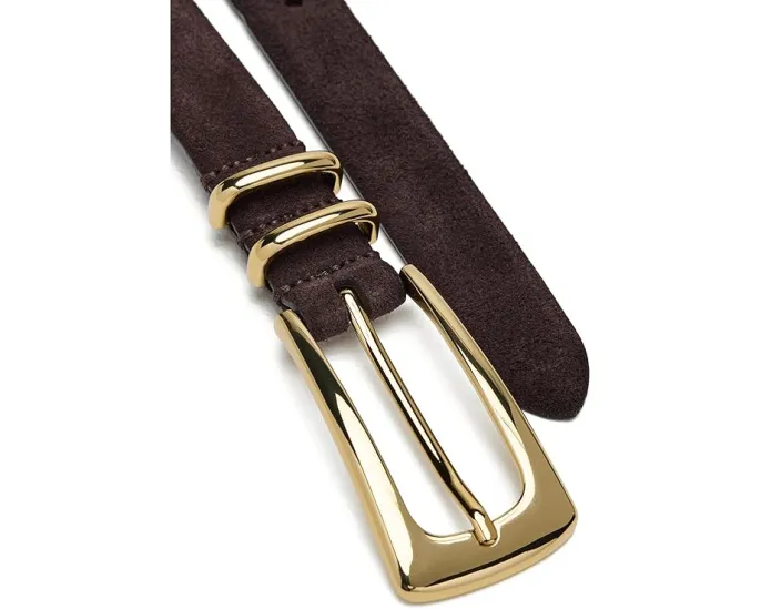 Ремень Madewell из мягкой замши с удлиненной пряжкой