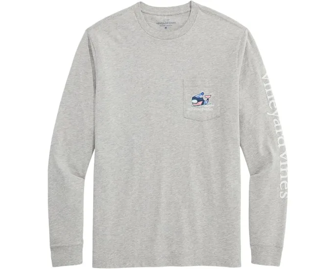 Vineyard Vines футболка с длинным рукавом и принтом лыжного кита