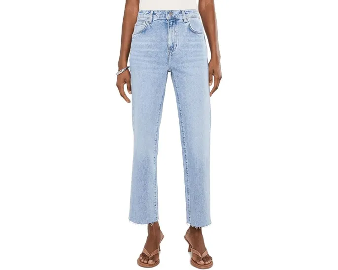 Джинсы AG Jeans Brinley с завышенной талией и прямым кроем Gold Country