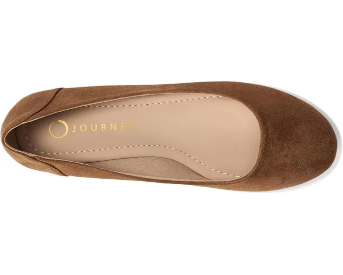 Туфли Journee Collection Kavn на плоской подошве с круглым носком из полиуретана