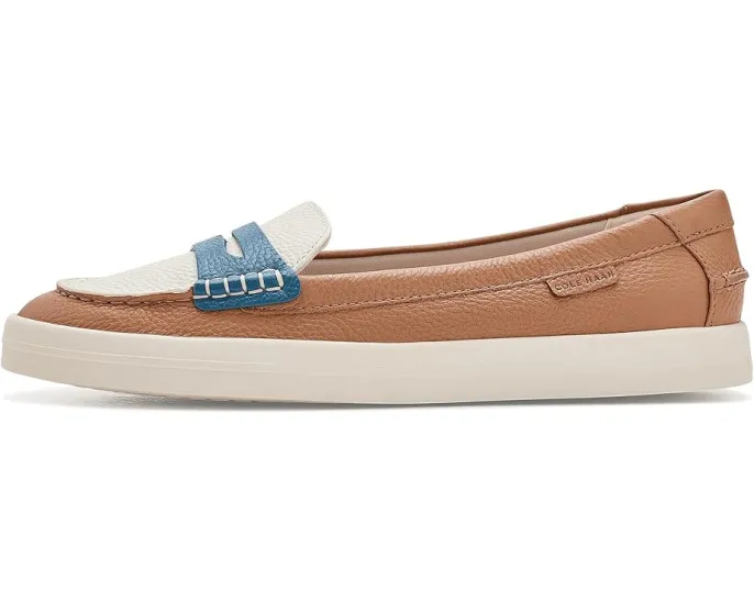 Лоферы Nantucket Drift Penny от Cole Haan бежево-голубые