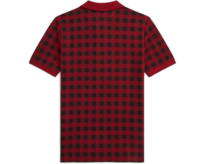 Клетчатая поло Polo Ralph Lauren Kids из хлопковой сетки для детей постарше