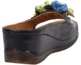 Сандалии Spring Step Flowerchild с кожаными цветами и перфорированным верхом