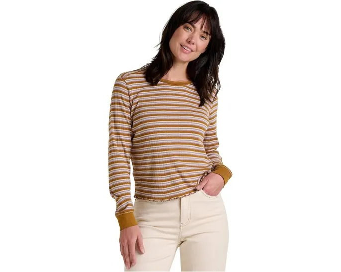 Свитер Toad&Co Foothill Pointelle с длинным рукавом из органического хлопка