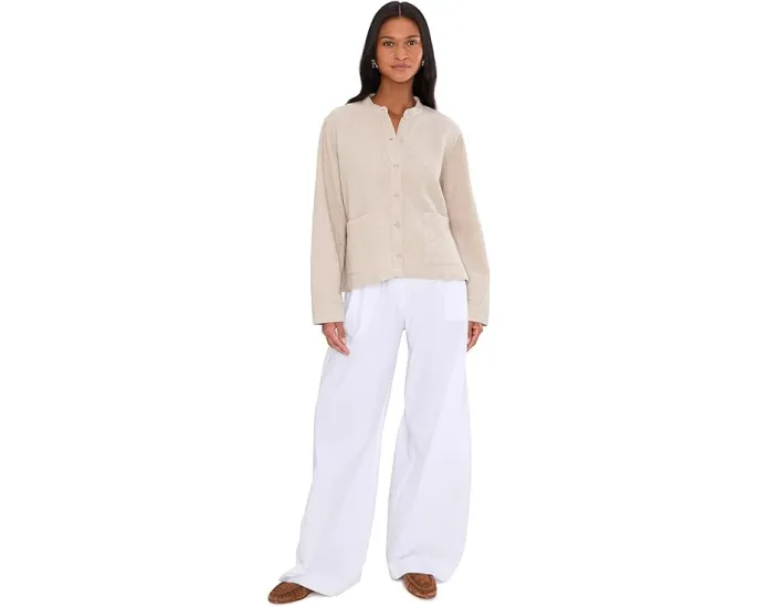 Куртка Eileen Fisher с воротником стойкой из двойного органического хлопка