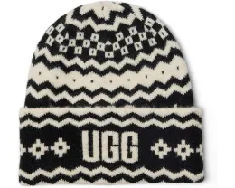 Шапка Uggisle Beanie с традиционным узором и мягкой вязкой UGG