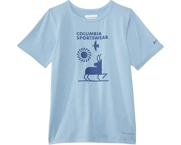 Футболка Columbia Tech Trail с коротким рукавом для детей с защитой от солнца UPF 50