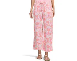 Брюки-кроп Lilly Pulitzer Brawley из льна на резинке