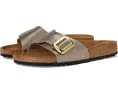 Сандалии Birkenstock Catalina Luxe Buckle с блестящим верхом Birko-Flor и пробковой стелькой