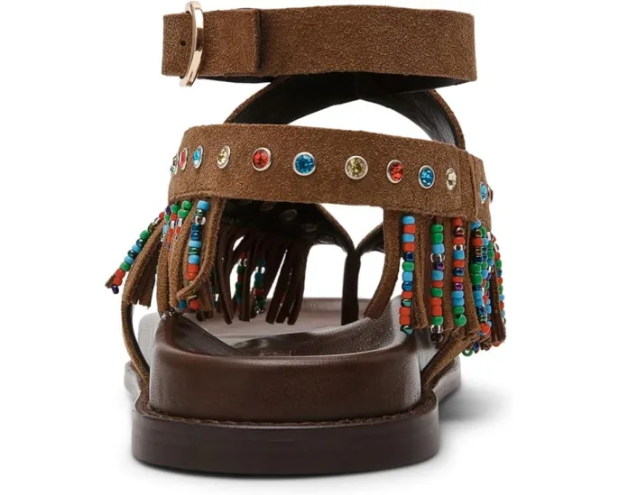 Босоножки Steve Madden Wendell с ремешками и украшениями из стразов и бахромы