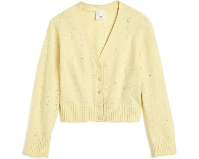 Кардиган Pointelle от abercrombie kids с ажурным узором