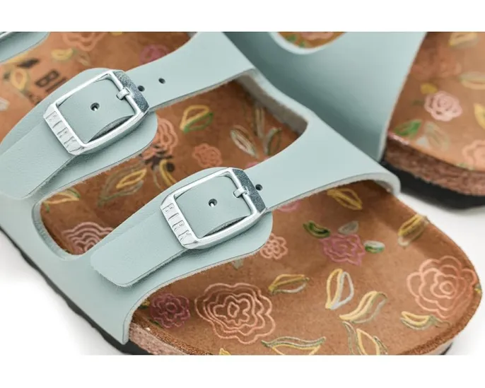 Сандалии Birkenstock Florida с цветочным принтом на стельке