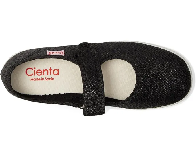 Детские туфельки Cienta Kids 56013 в стиле Мэри Джейн с блестками