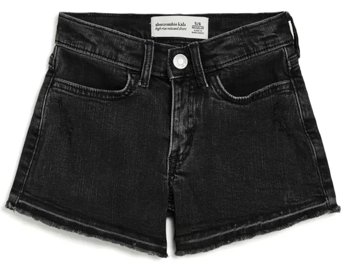 Высокие свободные джинсовые шорты High-Rise для детей от abercrombie kids