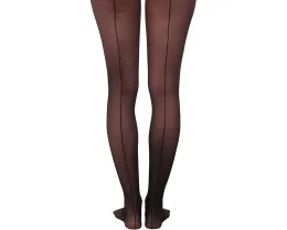 Колготки Wolford Individual 10 с задним швом и хлопковой ластовицей