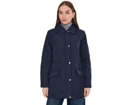 Куртка Lauren Ralph Lauren Onion Quilt Chambray Collar с водоотталкивающим покрытием