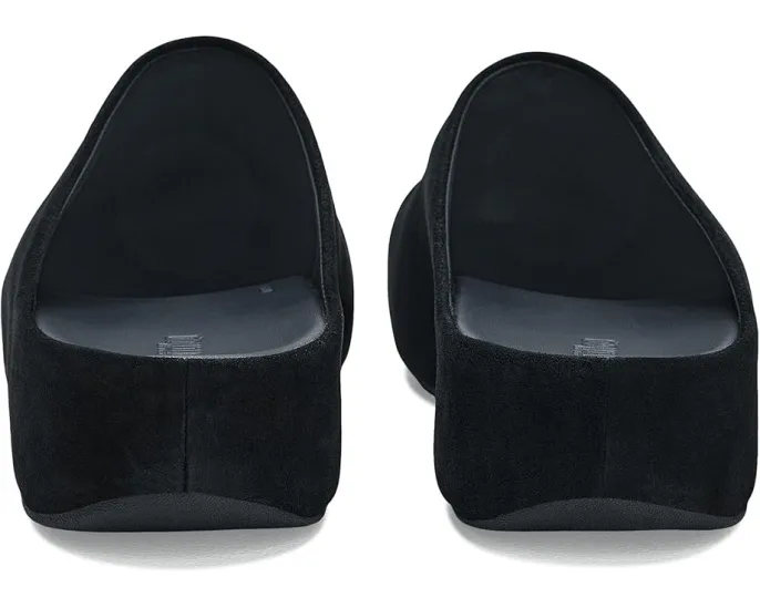 FitFlop Shuv клоги из замши с клиновидным каблуком и анатомической стелькой