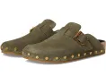 Клоги Veronica Beard Fern из замши с пробковой стелькой и регулируемой пряжкой