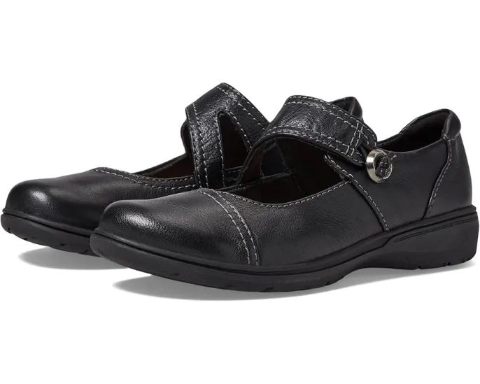 Лодочки Clarks Carleigh Jane с глянцевым верхом и эластичным ремешком