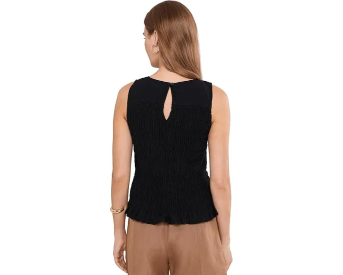 Топ Carolina Smocked Tank Michael Stars с защипами и круглым вырезом