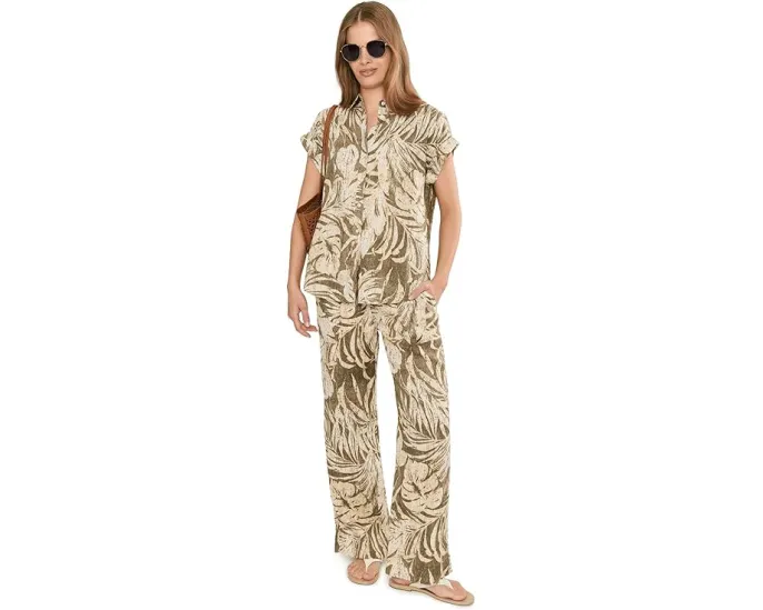 Рубашка с коротким рукавом свободного кроя с принтом Lauren Ralph Lauren petite
