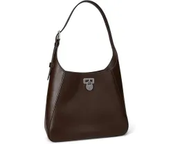 Большая кожаная сумка через плечо Lauren Ralph Lauren Tanner с замочком