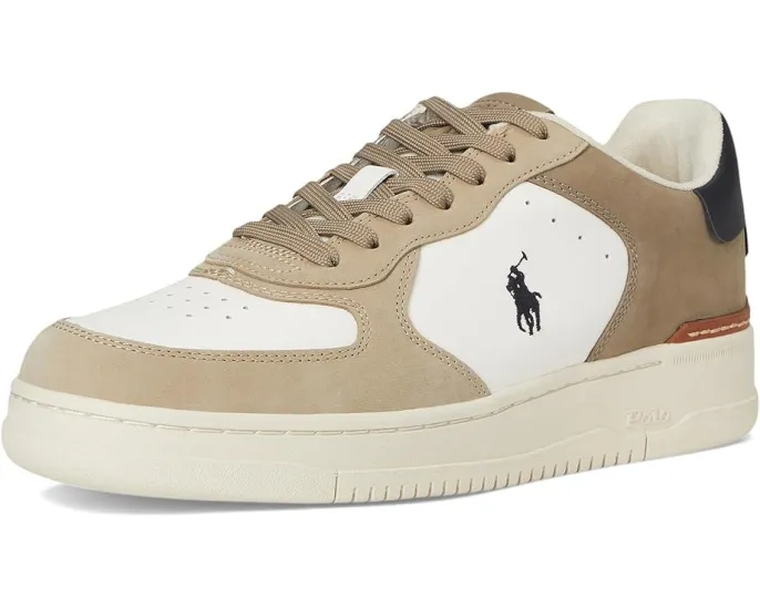 Polo Ralph Lauren Masters Court кроссовки из нубука и кожи с поддержкой стопы