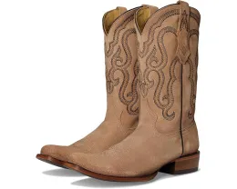 Сапоги Corral C4173 до середины икры с вышивкой и квадратным носком