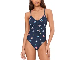 Купальник цельный с V-образным вырезом BeachClub от Seafolly со съемными чашками