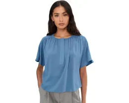 Блузка Vince Camuto с коротким рукавом и сборкой спереди