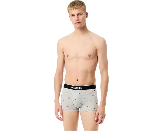 Трусы Lacoste с мелким принтом крокодила 3 штуки