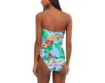 Цельный купальник-бандо Viva Vacation от Seafolly с цветочным принтом