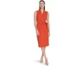 Платье Calvin Klein Scuba Crepe с V-образным вырезом