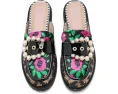Бартоны Mules Blue by Betsey Johnson с пайетками и жемчужной пряжкой