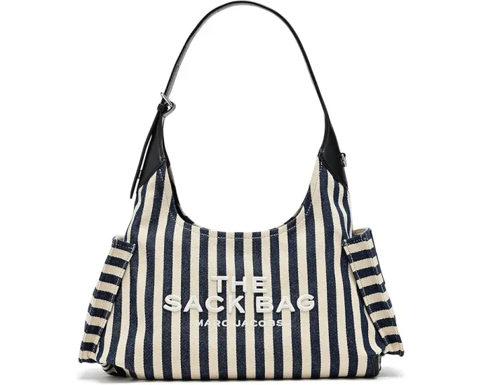 Сумка Marc Jacobs из полосатого холста с поясным ремнём