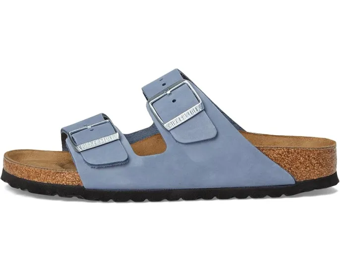 Сандалии Birkenstock Arizona из нубука с двумя регулируемыми пряжками