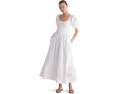 Ellen Eyelet Lace Dress от Vineyard Vines с пышными рукавами и кружевом