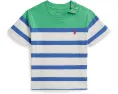 Полосатая футболка из хлопкового джерси для младенцев Polo Ralph Lauren Kids